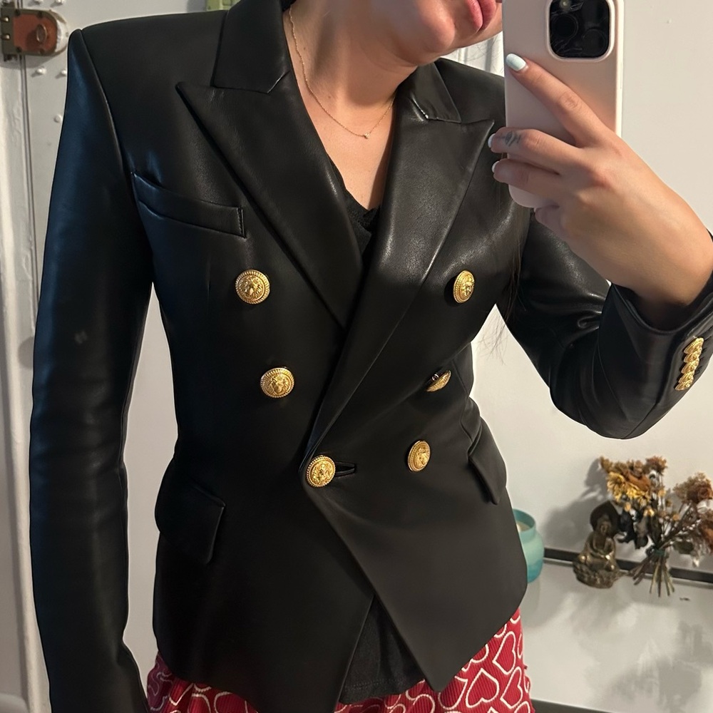 Balmain Black Blazer with Gold Buttons - Picture 8 of 9